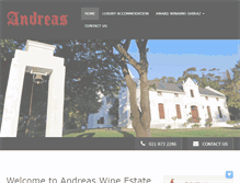Tablet Screenshot of andreas.co.za